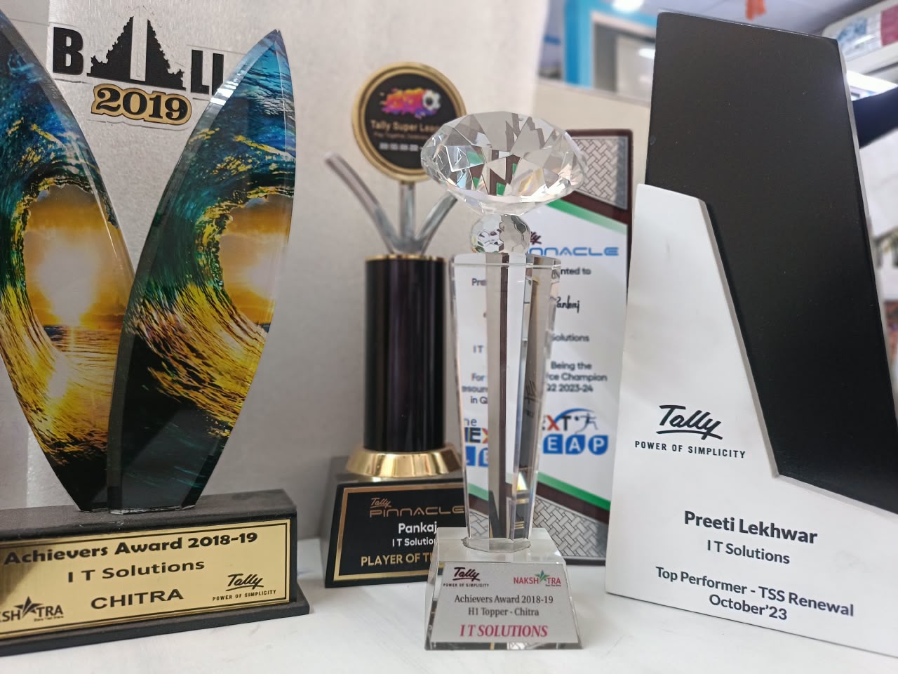 Tally Achievers, Pinnacle and Top Performer awards won by I.T. Solutions
